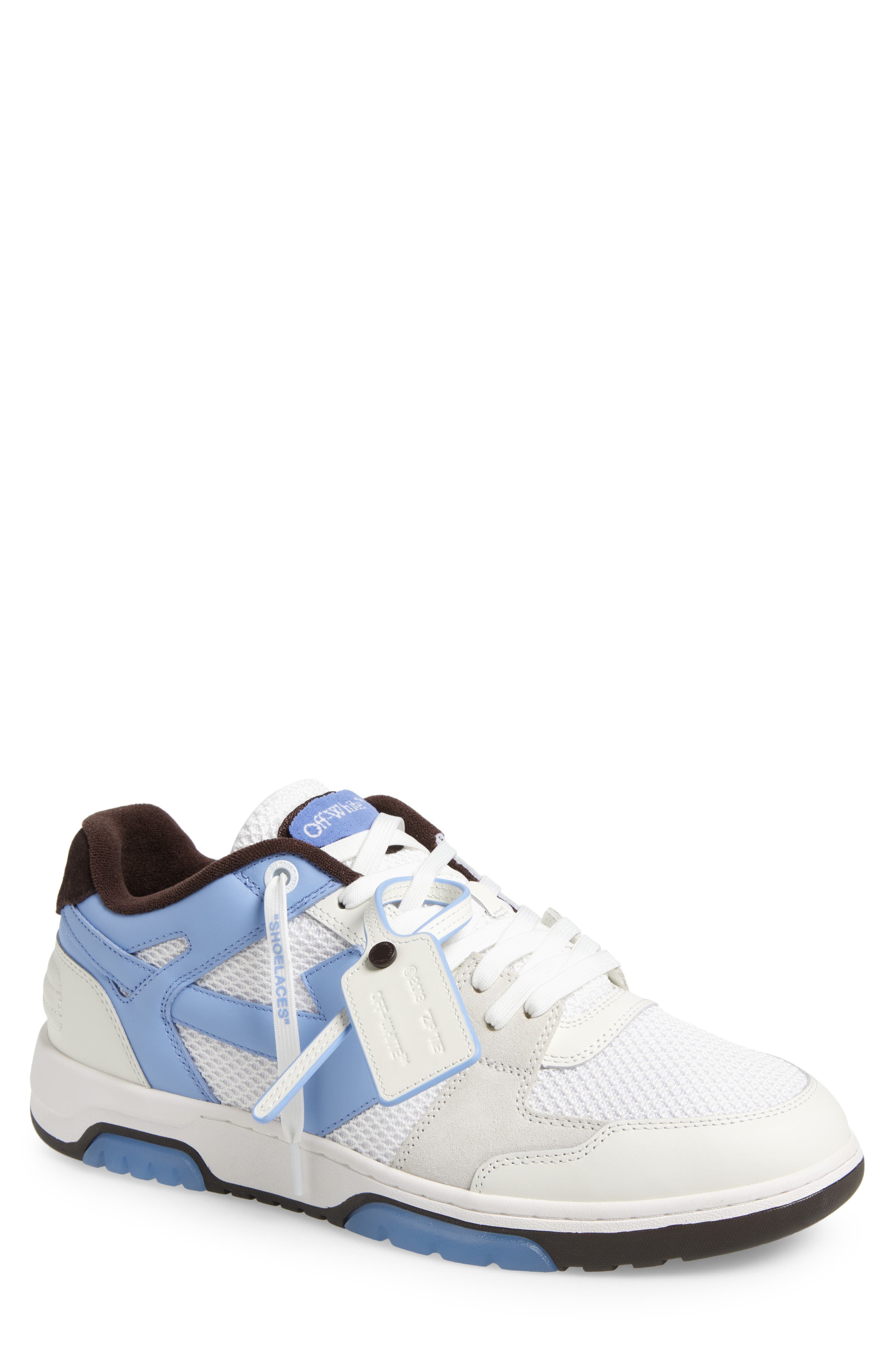 Off-White Slim Out of Office Low Top Sneaker, Main, color, Dusty Blue - White