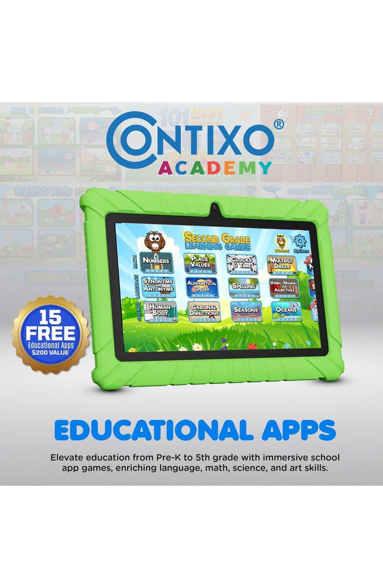 CONTIXO 7" Kids Tablet, Alternate, color, Green