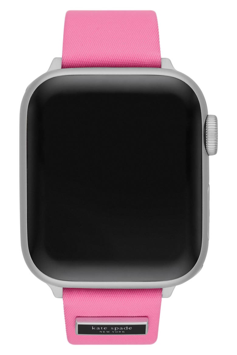 nylon 20mm Apple Watch® watchband, Alternate, color, PINK