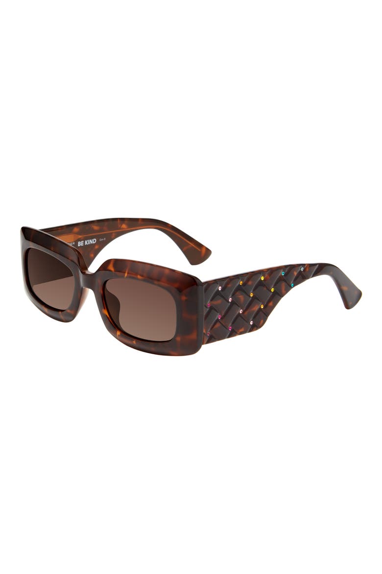 53mm Sunglasses, Alternate, color, HAVANA/ BROWN