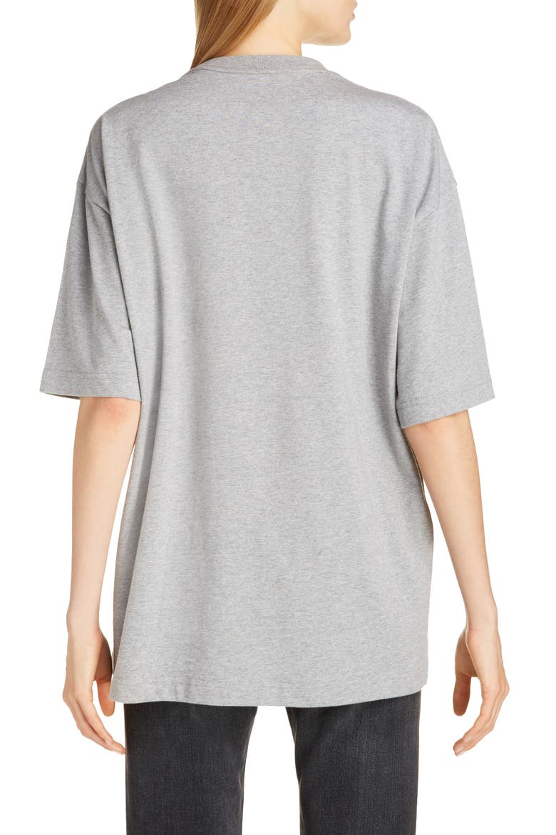 BB Logo Oversize Graphic Tee, Alternate, color, HEATHER GREY
