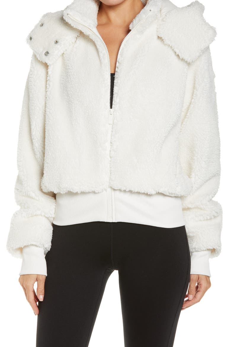 Foxy Fleece Jacket, Main, color, IVORY
