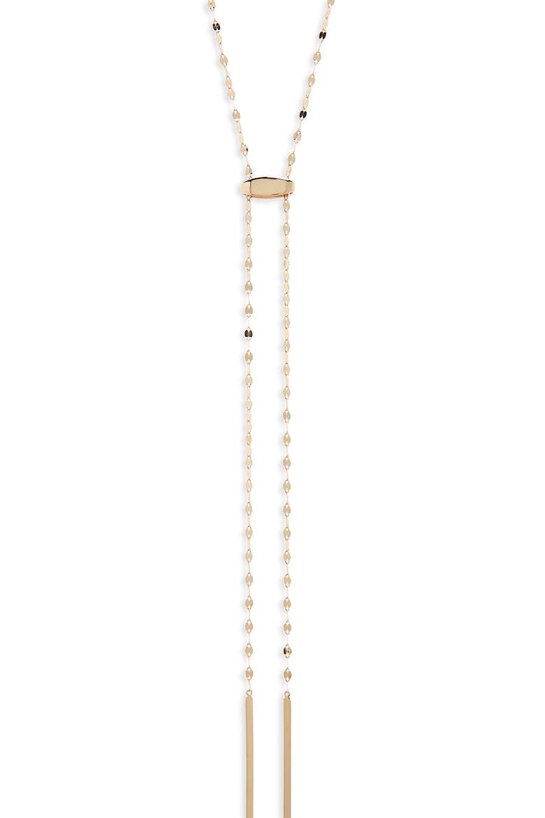 Jewelry Blake Tie Up Lariat Necklace, Main, color, YELLOW GOLD