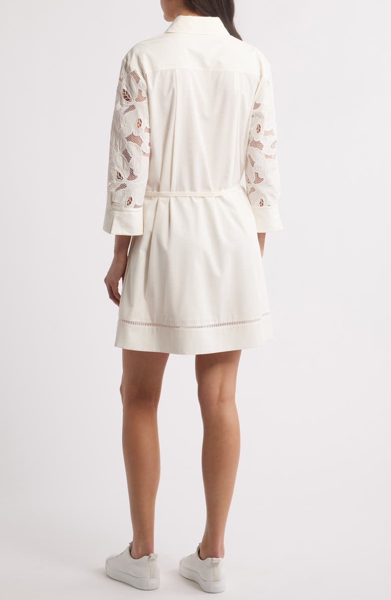 BOSS Derodi Broderie Anglais Shirtdress, Alternate, color, 