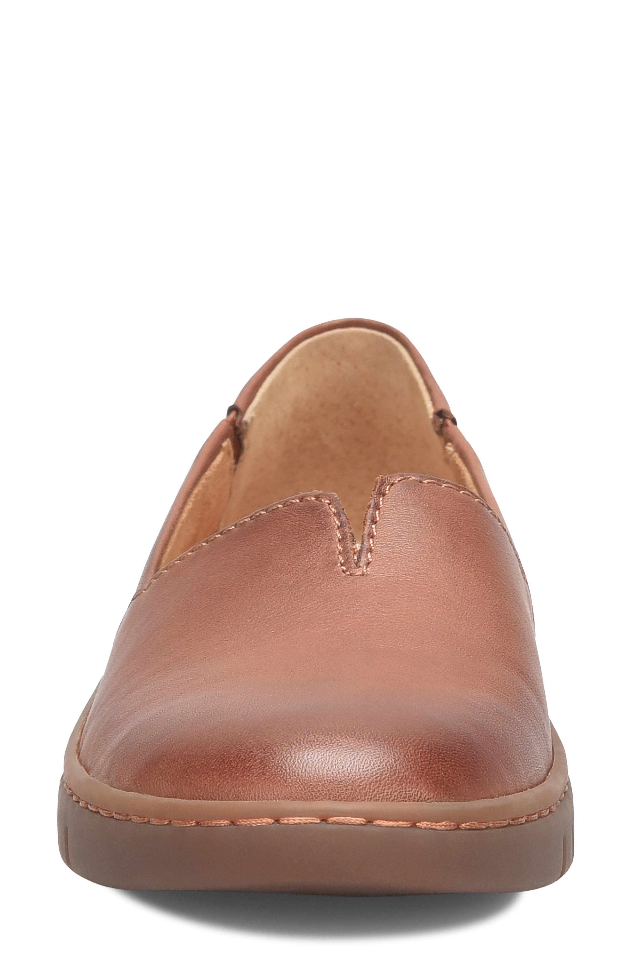 Børn Sebra II Flat, Alternate, color, Dark Tan Leather