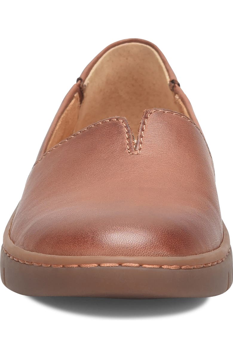 Børn Sebra II Flat, Alternate, color, Dark Tan Leather