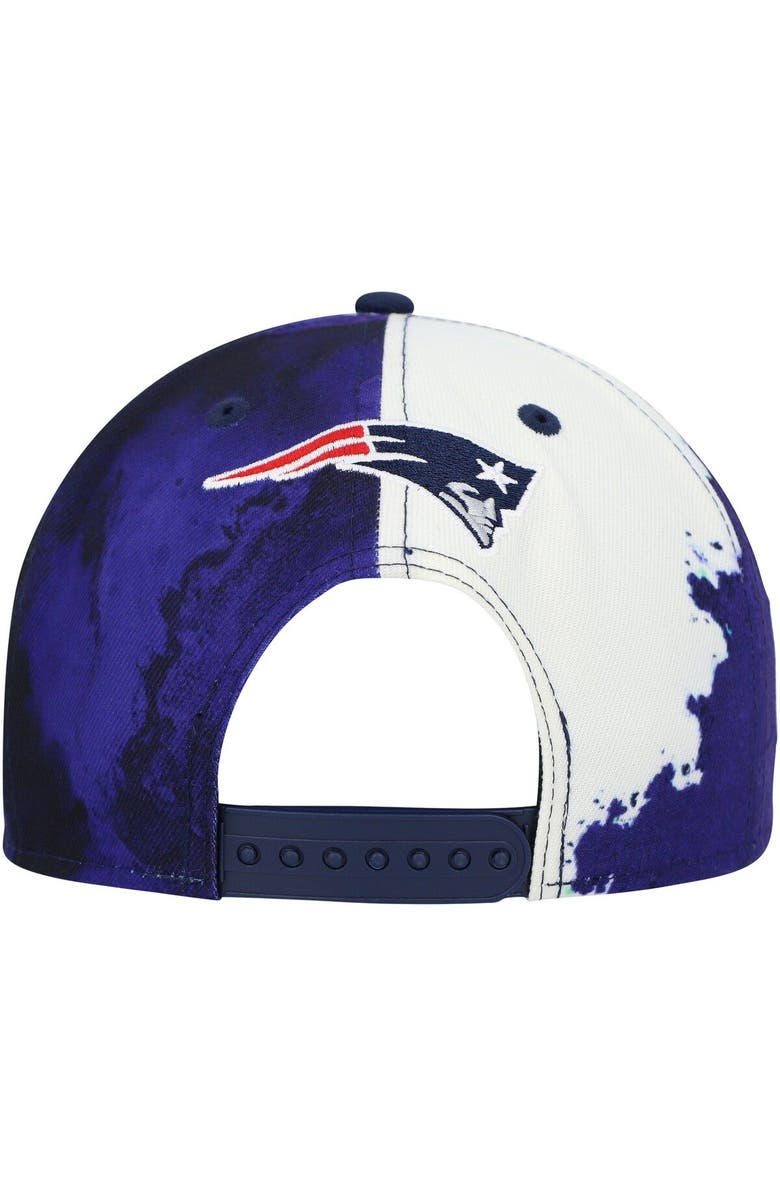 New Era Men's New Era Navy New England Patriots 2022 Sideline 9FIFTY Ink Dye Snapback Hat, Alternate, color, 