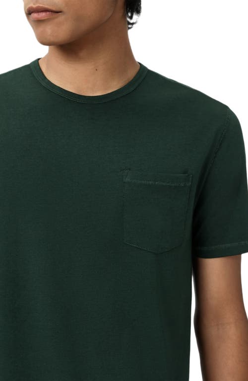 John Varvatos Bond Burnout Pocket T-shirt In Green