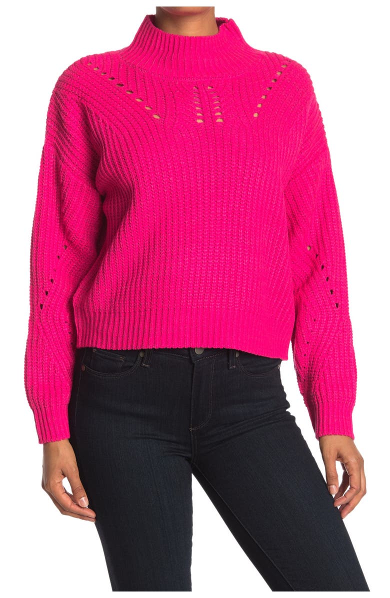 BLANKNYC Mock Neck Sweater, Main, color, 