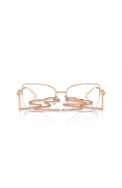 Ralph Lauren 54mm Butterfly Optical Glasses In Gold