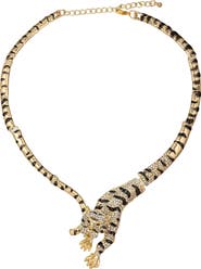 EYE CANDY LOS ANGELES Jumping Leopard Collar Necklace
