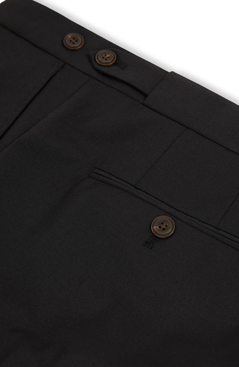 Reiss Promise Slim Fit Wool Blend Pants, Alternate, color, Black