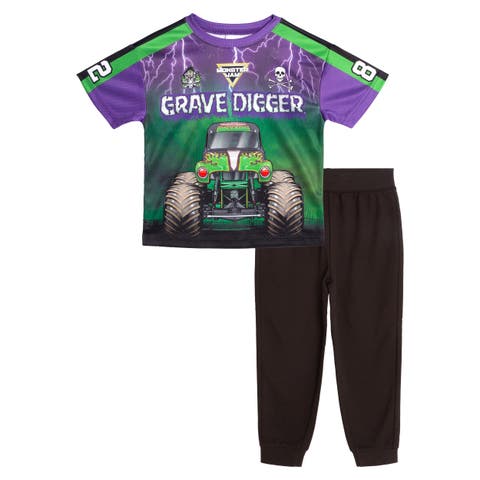 Grave Digger Athletic 2-Piece T-Shirt and Joggers Set