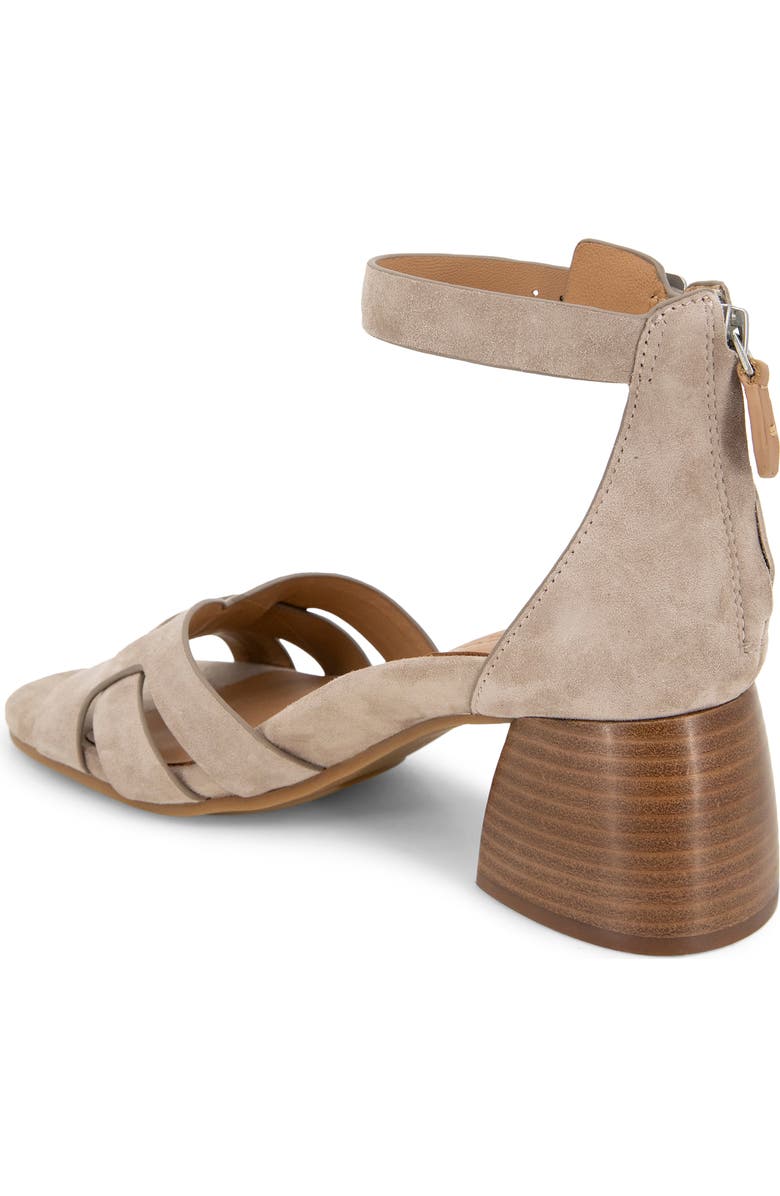Gentle Souls Myla Ankle Strap Sandal, Alternate, color, Mushroom Suede