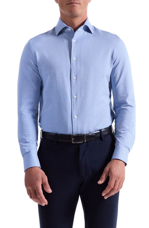 Devon OoohCotton® Houndstooth Button-Up Shirt