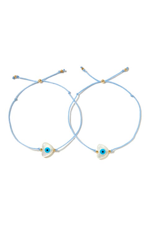Heart Eye 2 Eye Bracelet Set