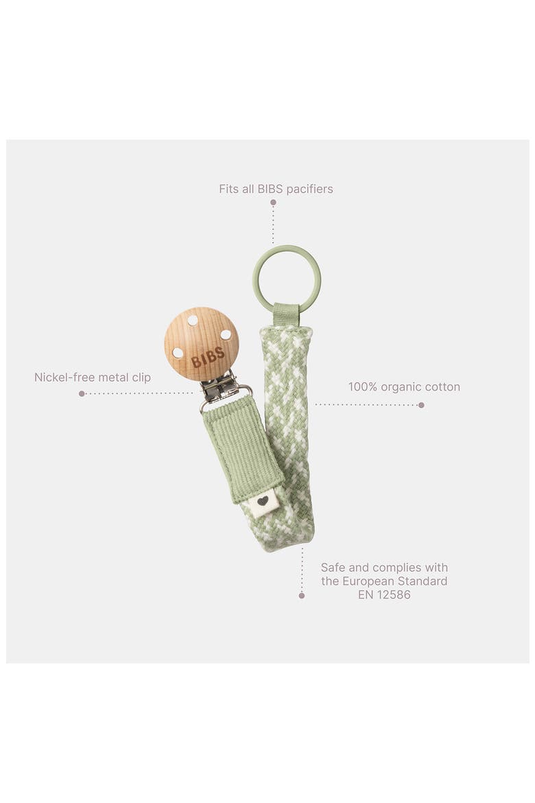 Organic Cotton Bandanas & Pacifier Clip Set, Alternate, color, SAND/ IVORY