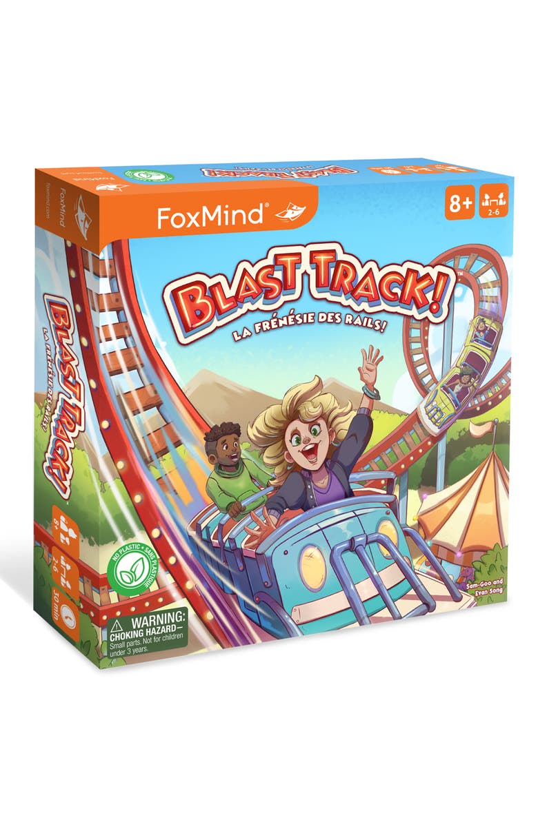 FoxMind Blast Track Tile Laying Board Game, Main, color, Multicolored