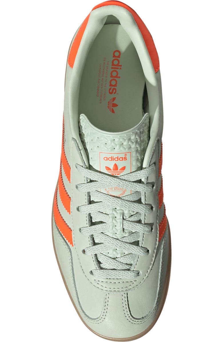 adidas Gazelle Indoor Sneaker, Alternate, color, Linen/Orange/ Gum