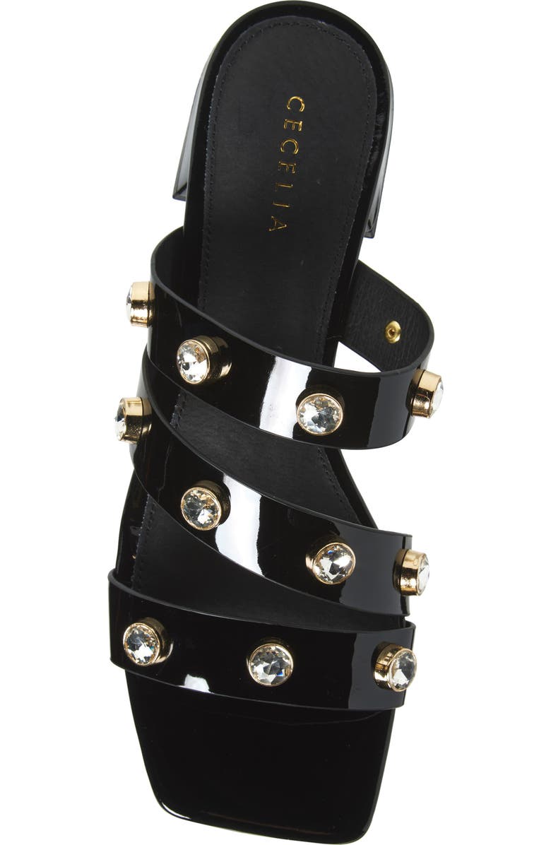 Cecelia New York Lindon Slide Sandal, Alternate, color, Black