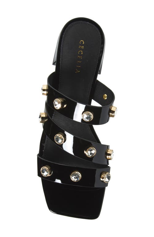 Cecelia New York Lindon Slide Sandal In Black