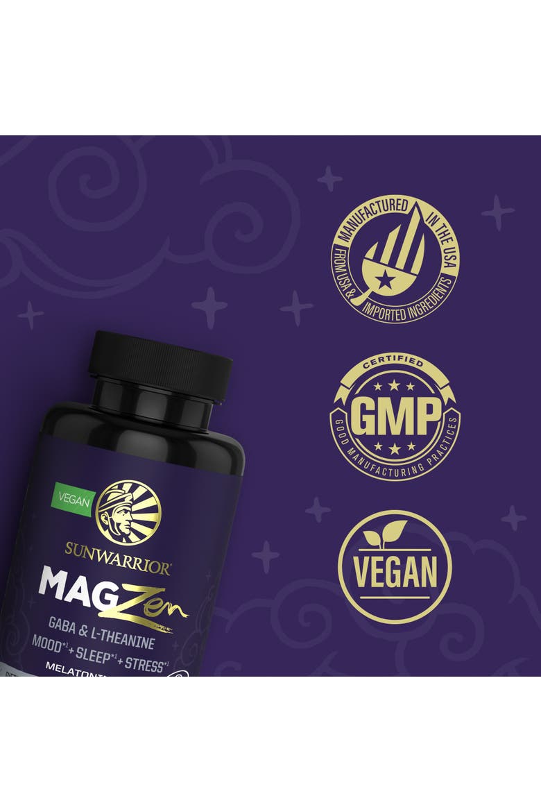 MagZen Magnesium Calm Capsules, 90ct Bottle, Alternate, color, No Color