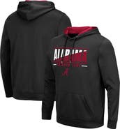 COLOSSEUM Men's Colosseum Black Alabama Crimson Tide Slash Stack 2.0 Pullover Hoodie