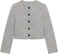 Theory Stripe Crop Jacket