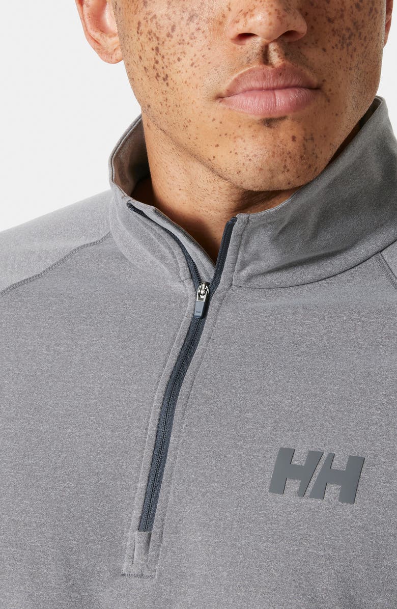 Helly Hansen Tyri Half Zip Pullover, Alternate, color, Ebony Melange