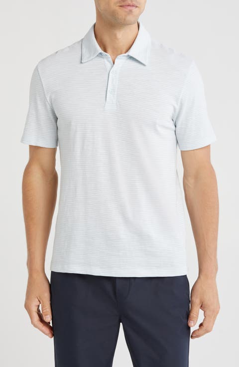 Stripe Cotton Slub Polo