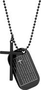 STEELTIME Lord's Prayer Dog Tog Pendant Necklace