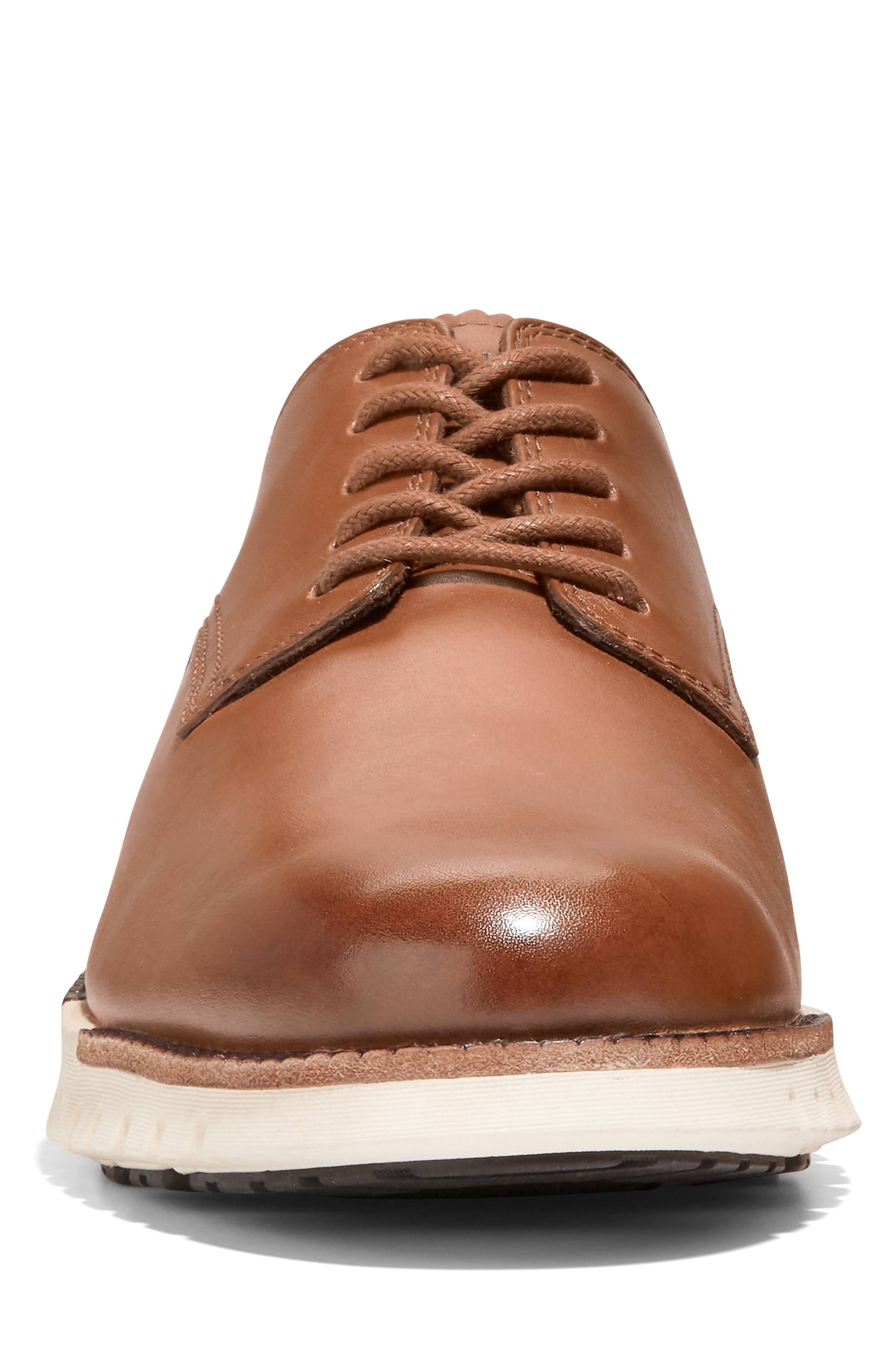 Cole Haan ZeroGrand Remastered Plain Toe Derby, Alternate, color, Ch British Tan/Ivory