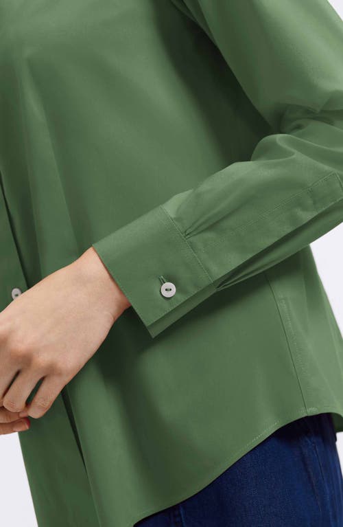 Foxcroft June Stretch Cotton Blend Button-up Shirt In Green
