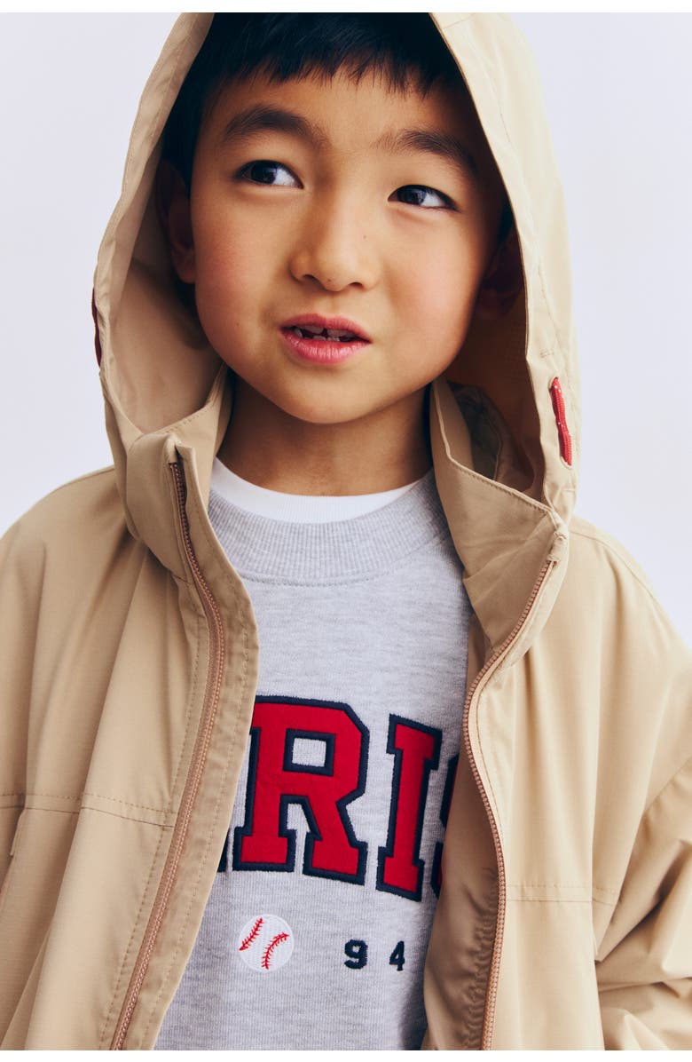 H&M Water-repellent Windbreaker, Alternate, color, Beige