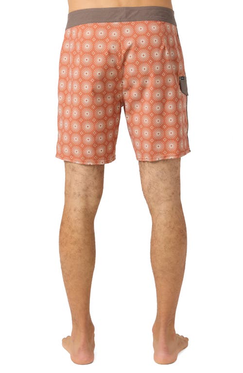O'neill Line-up 17 Board Shorts In Orange