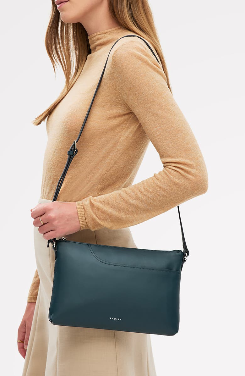 Radley Pockets Medium Top Zip Crossbody Bag, Alternate, color, Teal
