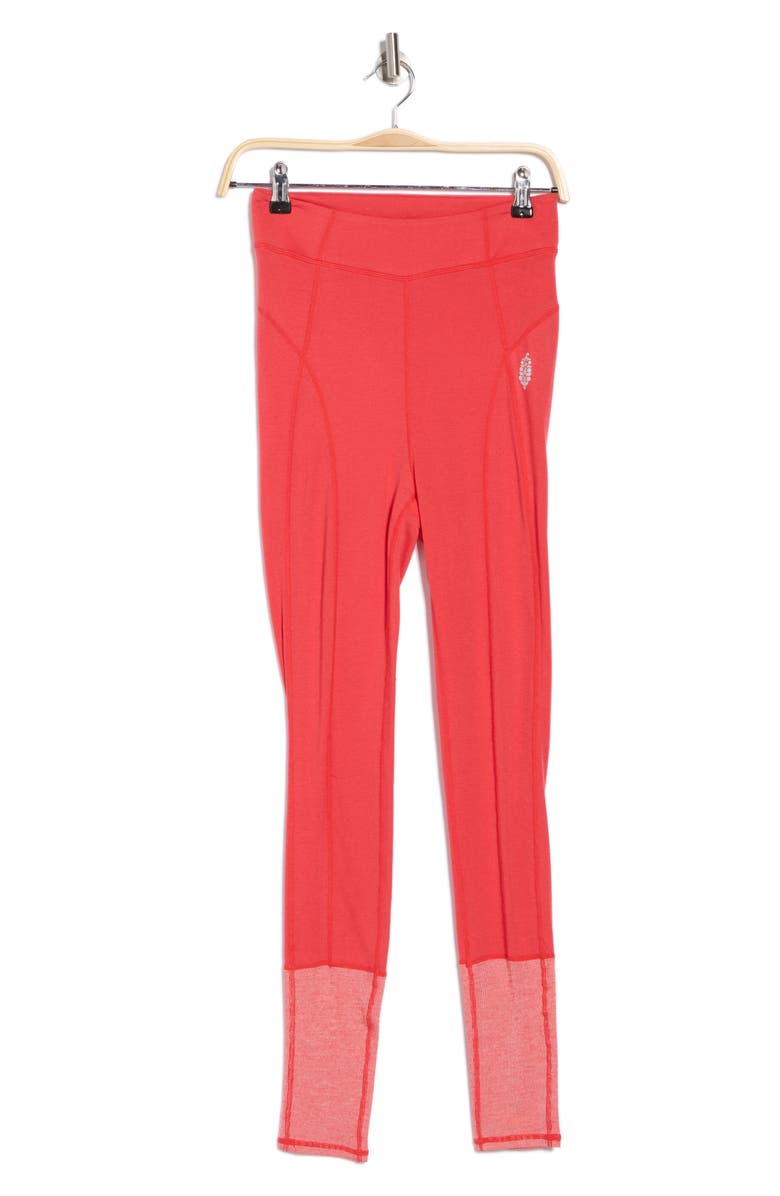 Free People Moonlight Wool Blend Base Layer Leggings, Alternate, color, Winterberry