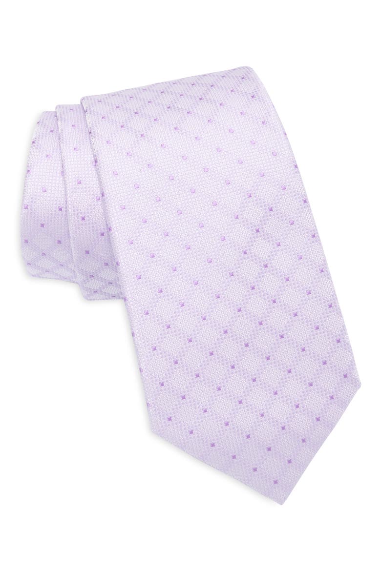 Mary Grid Tie, Main, color, PURPLE