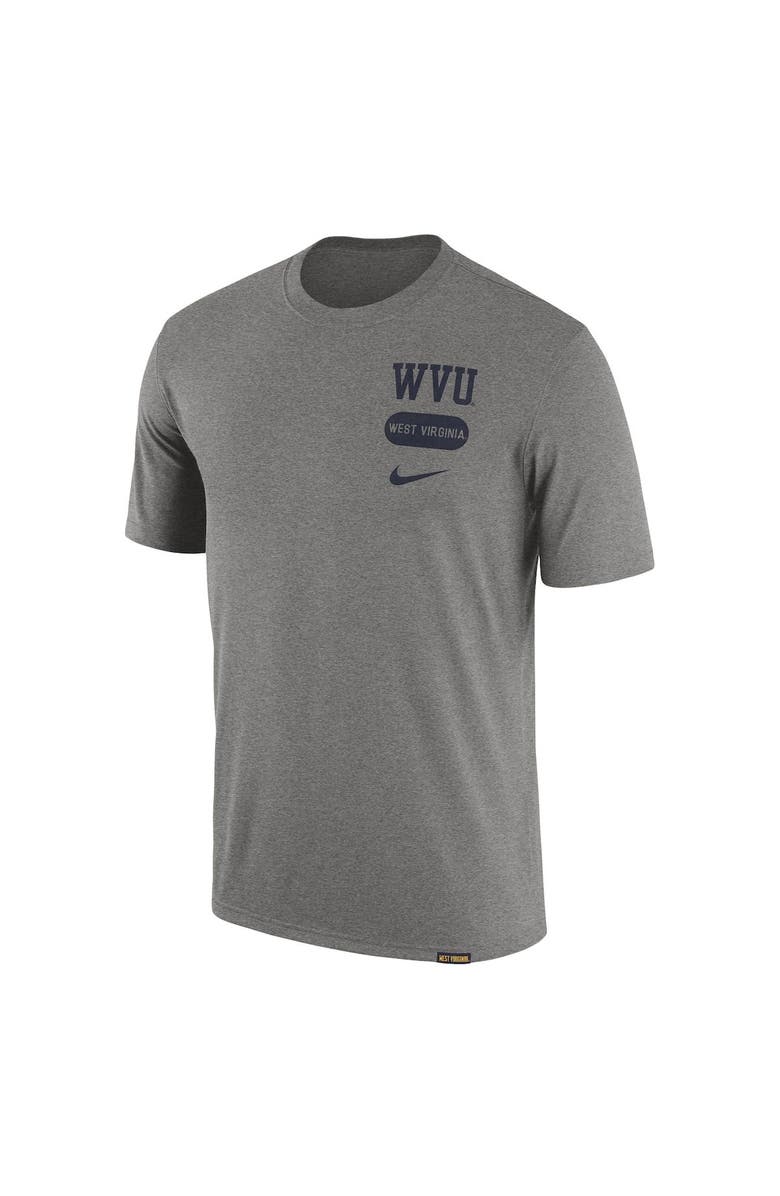 Nike Men's Nike Heather Gray West Virginia Mountaineers Campus Letterman Tri-Blend T-Shirt, Alternate, color,