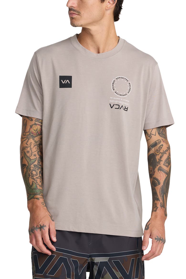 VA Mark Performance Graphic T-Shirt, Main, color, BROWN STONE