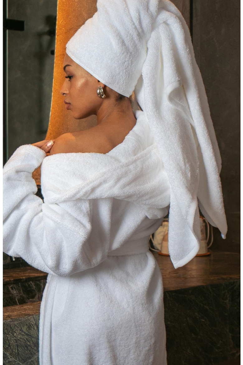 Ultraplush Australian Cotton Bathrobe, Alternate, color, White