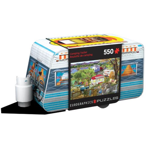 Camping Trailer Tin  550 Piece Puzzle