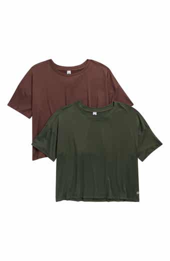 Super Soft Deluxe 2-Pack Boxy Cropped T-Shirts