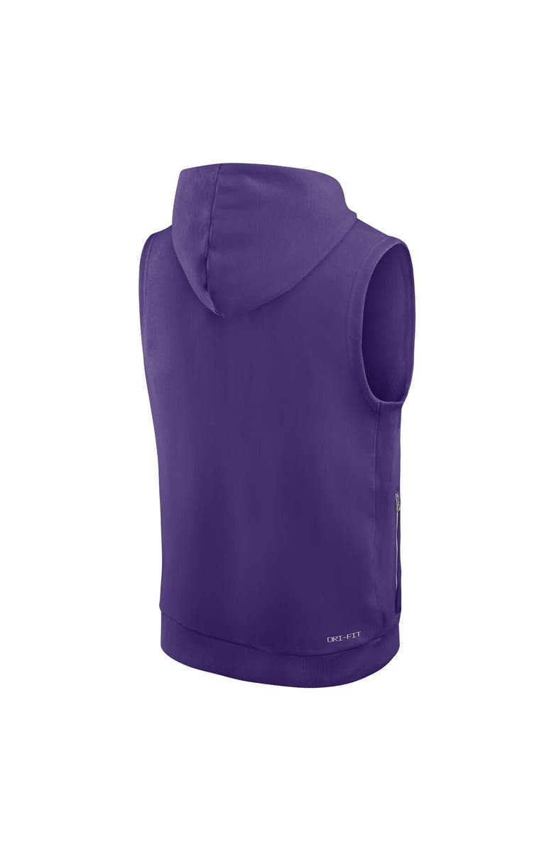 Nike Men's Nike Purple Minnesota Vikings Sideline Performance Sleeveless Pullover Hoodie, Alternate, color, 