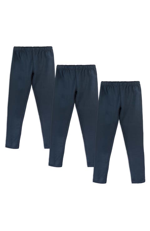 Organic Cotton Leggings 3-pk