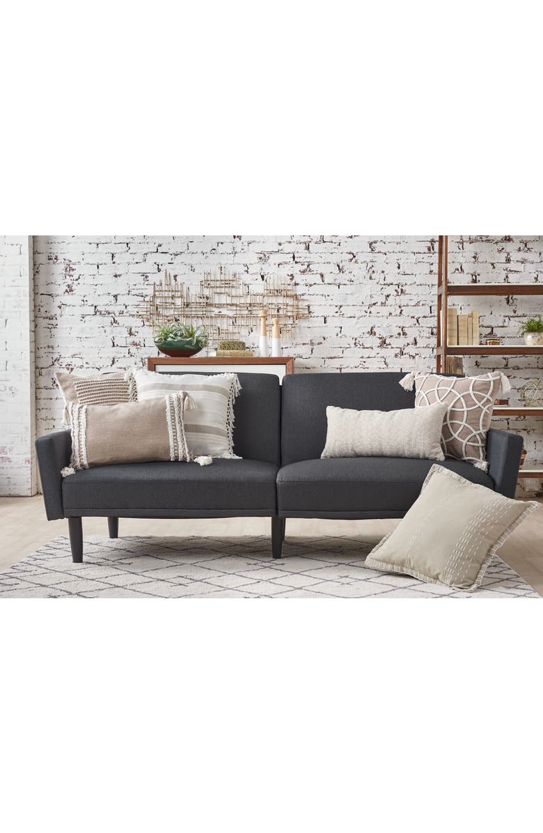 carol & frank Neil Throw Pillow, Alternate, color, Beige