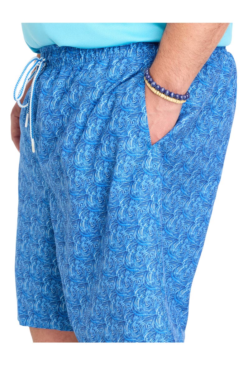 Big & Tall Ride The Wave Swim Trunks, Alternate, color, BLUE MULTI