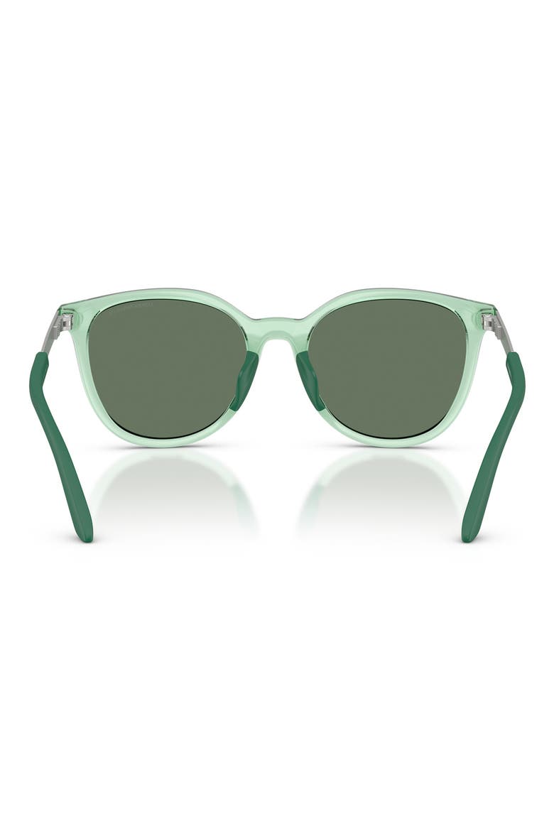 Kids' 49mm Cat Eye Sunglasses, Alternate, color, SHINY GREEN / DARK GREEN