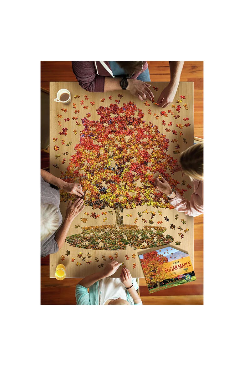 I Am Sugar Maple 1000 Piece Tree Shaped Jigsaw Puzzle, Alternate, color, Multicolored