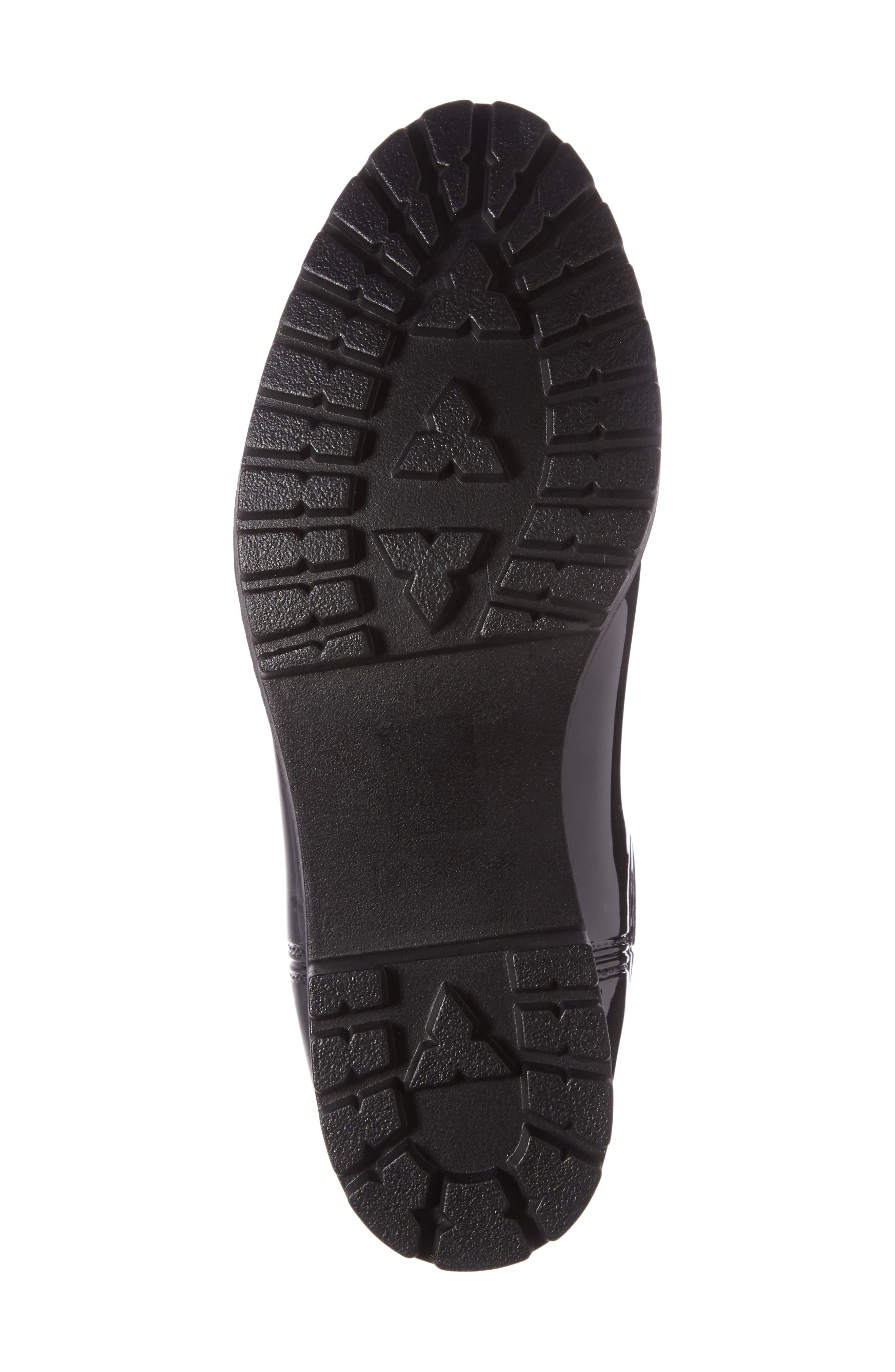 Cloudy Waterproof Chelsea Rain Boot, Alternate, color, BLACK SHINY BLACK